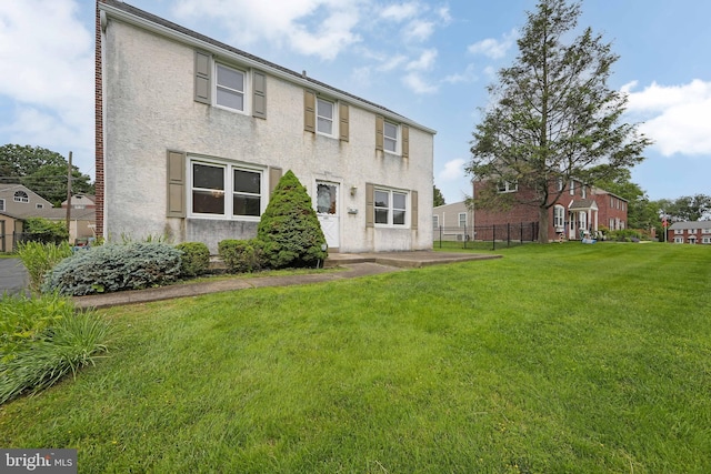 681 Dutton Cir, Springfield, PA 19064 - back of property with stucco siding