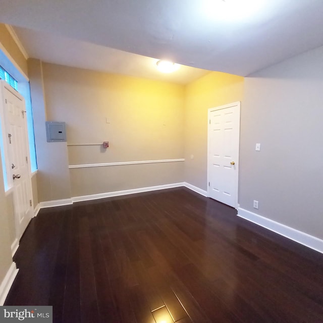 4623 N Broad St, Philadelphia, PA 19140 - spare room featuring wood finished floors, baseboards, and electric panel