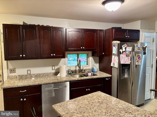 149 Smoketown Rd, Mertztown, PA 19539 - kitchen featuring stainless steel appliances, a sink, and light stone countertops