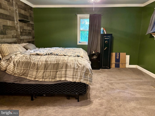 149 Smoketown Rd, Mertztown, PA 19539 - bedroom with carpet, ornamental molding, and baseboards