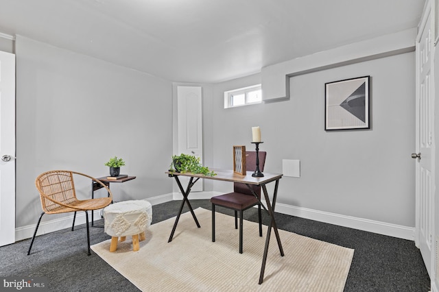 4937 Schaub Ave, Baltimore, MD 21206 - office area with baseboards and carpet floors