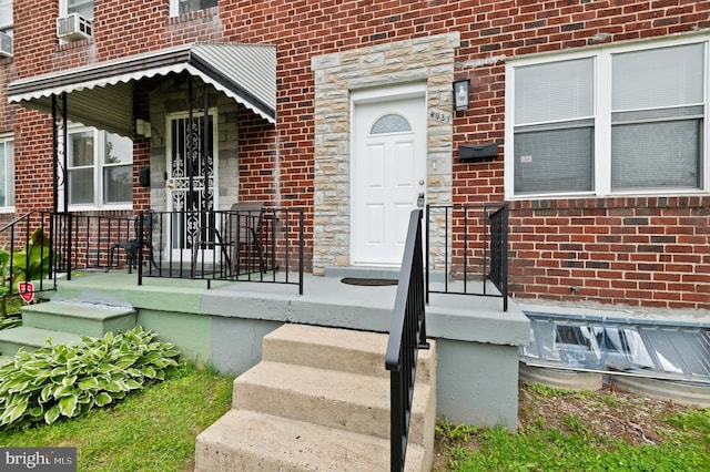 4937 Schaub Ave, Baltimore, MD 21206 - view of exterior entry featuring stone siding and brick siding
