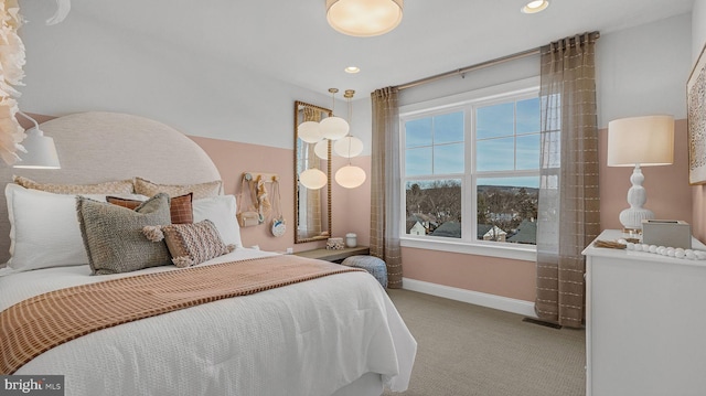 4389 Taviston Ct E, Emmaus, PA 18049 - bedroom featuring carpet, baseboards, and recessed lighting