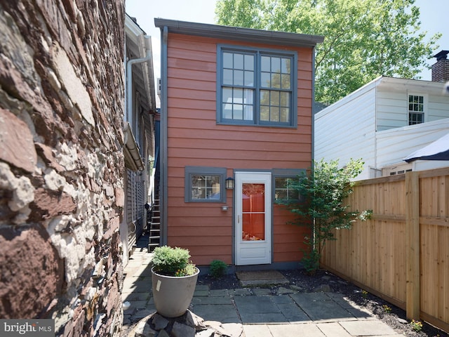 38 W Ferry St, New Hope, PA 18938 - view of front of property with a patio area and stairs
