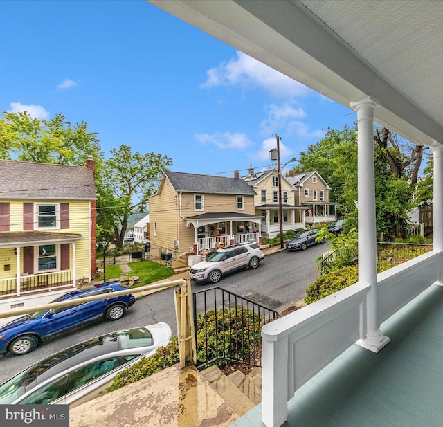21 E D St, Brunswick, MD 21716 - porch with a residential view