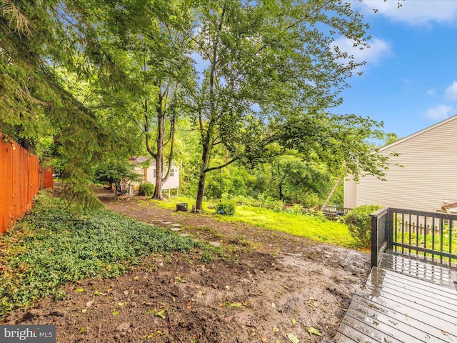 21 E D St, Brunswick, MD 21716 - view of yard featuring a wooden deck