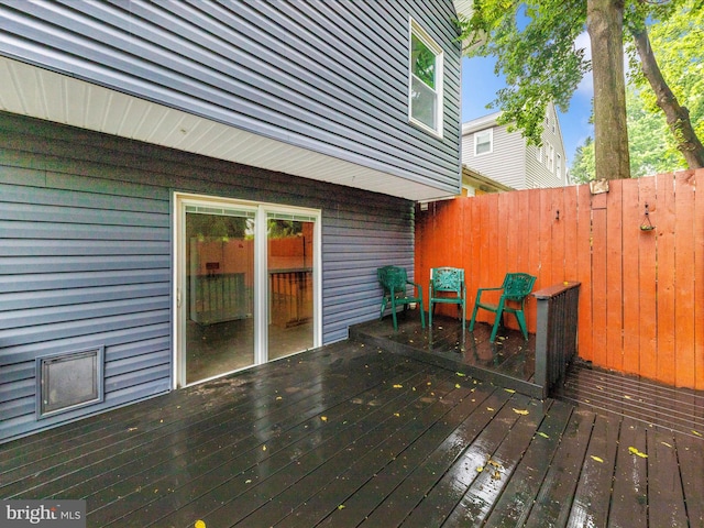 21 E D St, Brunswick, MD 21716 - view of wooden deck