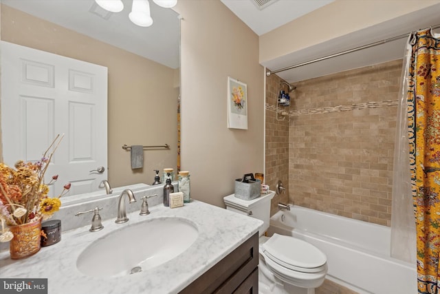 1810 Francis St, Philadelphia, PA 19130 - bathroom featuring shower / tub combo, vanity, and toilet