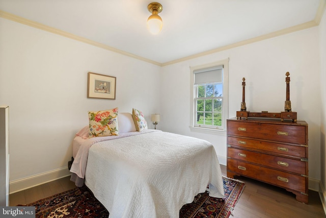 22693 St Louis Rd, Middleburg, VA 20117 - bedroom with wood finished floors, ornamental molding, and baseboards