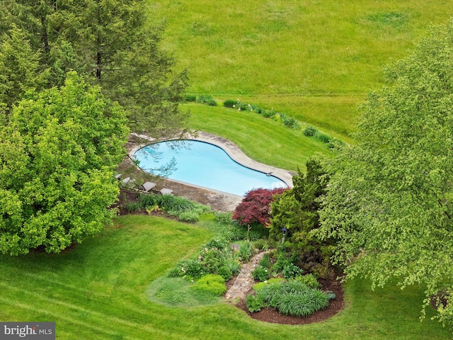 22693 St Louis Rd, Middleburg, VA 20117 - aerial view of a pool