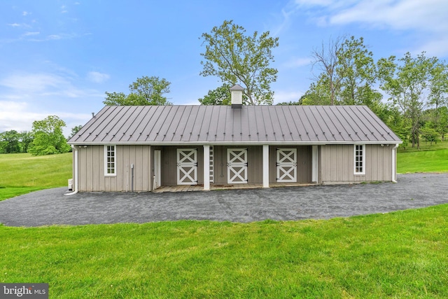 22693 St Louis Rd, Middleburg, VA 20117 - view of barn with an exterior structure and a lawn