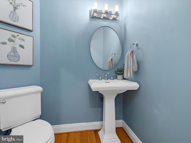 116 Colony Xing, Edgewater, MD 21037 - bathroom featuring toilet, wood finished floors, and baseboards