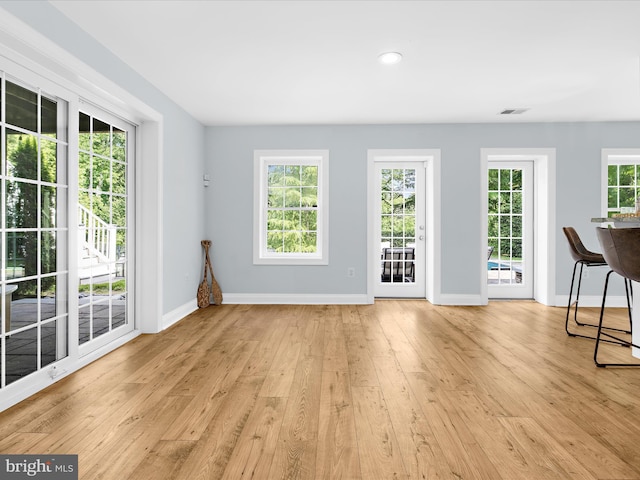 116 Colony Xing, Edgewater, MD 21037 - unfurnished room with hardwood / wood-style floors, baseboards, and recessed lighting