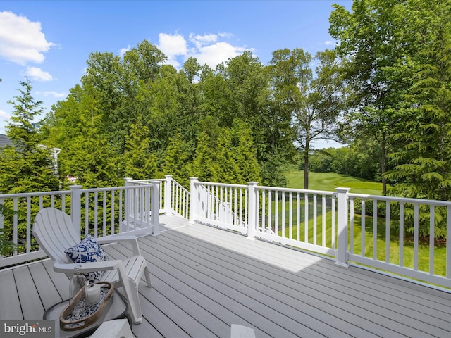 116 Colony Xing, Edgewater, MD 21037 - deck featuring a lawn