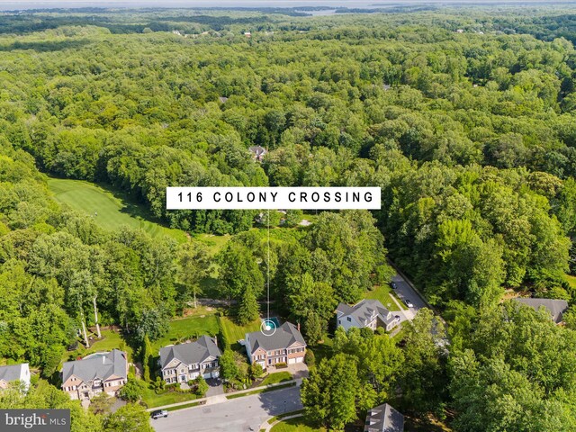 116 Colony Xing, Edgewater, MD 21037 - aerial view of residential area with a forest