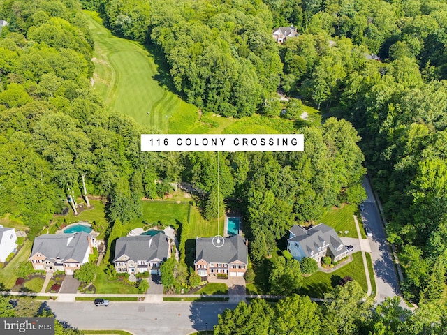 116 Colony Xing, Edgewater, MD 21037 - aerial perspective of suburban area with a heavily wooded area