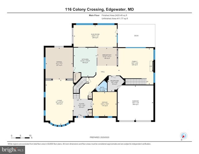 116 Colony Xing, Edgewater, MD 21037 - home floor plan