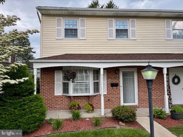 132 Popodickon Dr, Boyertown, PA 19512 - view of front of home featuring brick siding