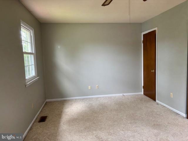 132 Popodickon Dr, Boyertown, PA 19512 - carpeted spare room with baseboards and ceiling fan