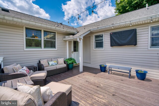 1606 Jeffers Rd, Baltimore, MD 21204 - deck featuring an outdoor hangout area