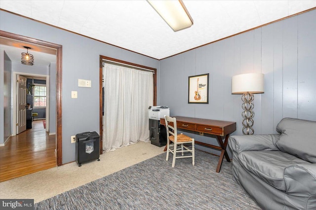 4117 Charley Forest St, Olney, MD 20832 - carpeted office with crown molding