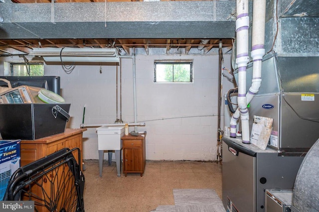4117 Charley Forest St, Olney, MD 20832 - below grade area with heating unit