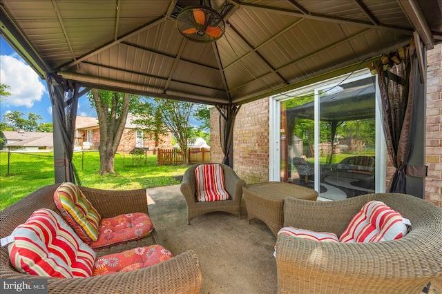 4117 Charley Forest St, Olney, MD 20832 - view of patio with a gazebo
