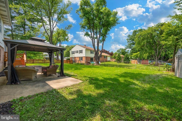 4117 Charley Forest St, Olney, MD 20832 - view of yard with a gazebo and a patio area