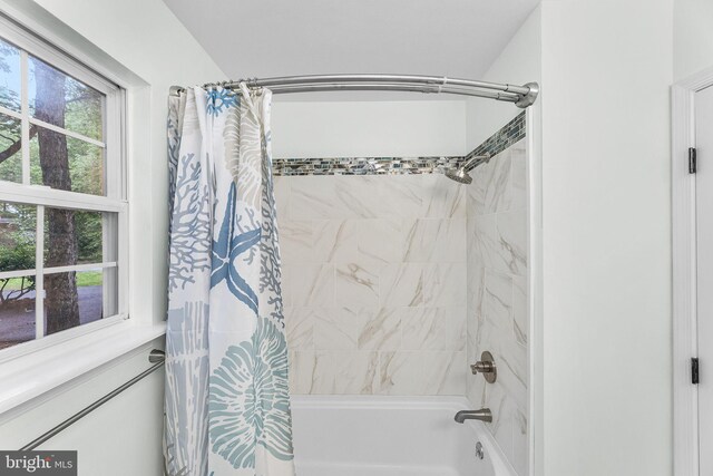 74 Bramblewood Dr, Ocean Pines, MD 21811 - bathroom featuring shower / bathtub combination with curtain