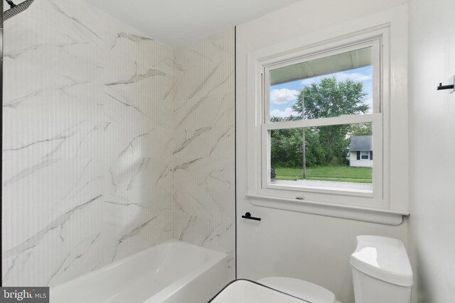 3835 Dresher Rd, Bensalem, PA 19020 - bathroom featuring toilet and shower / tub combination