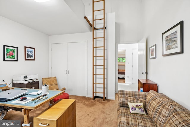1163 Stuart Rd, Princeton, NJ 08540 - office area featuring light carpet and baseboards