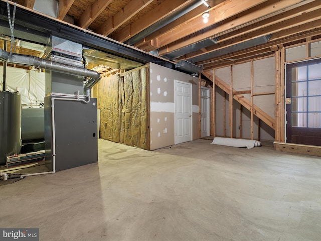 3501 Marthas Vineyard Way, Edgewater, MD 21037 - unfinished below grade area with heating unit