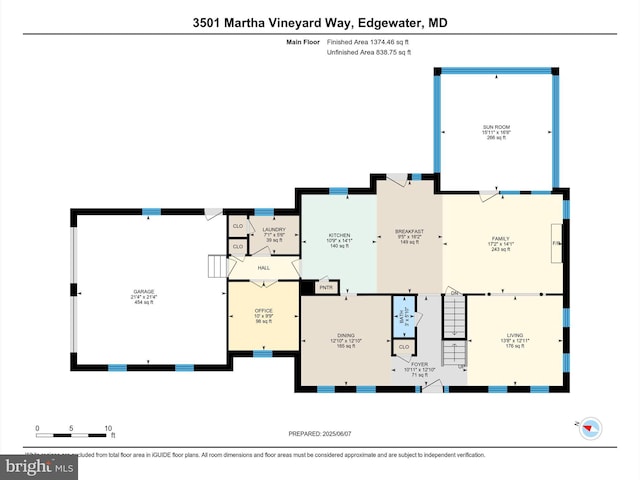 3501 Marthas Vineyard Way, Edgewater, MD 21037 - floor plan / room layout