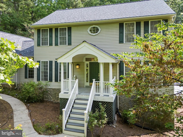 3501 Marthas Vineyard Way, Edgewater, MD 21037 - view of front of home with a shingled roof and stairs