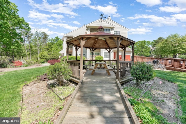 1104 Back Creek Loop Unit 1104, Solomons, MD 20688 - view of property's community with a gazebo and a lawn