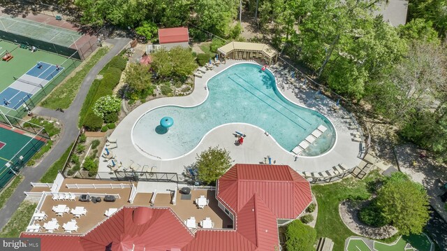 1104 Back Creek Loop Unit 1104, Solomons, MD 20688 - drone / aerial view of a pool area