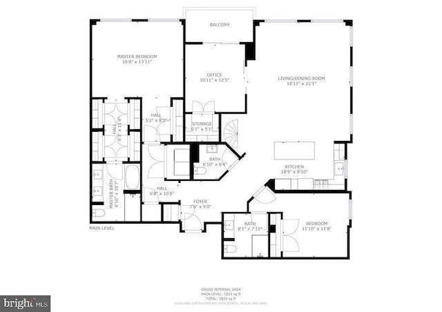 2425 L St NW Unit 623, Washington, DC 20037 - room layout