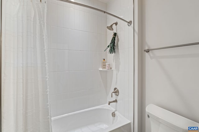 49F Fowler St, Charlottesville, VA 22901 - full bathroom with shower / bath combination with curtain and toilet
