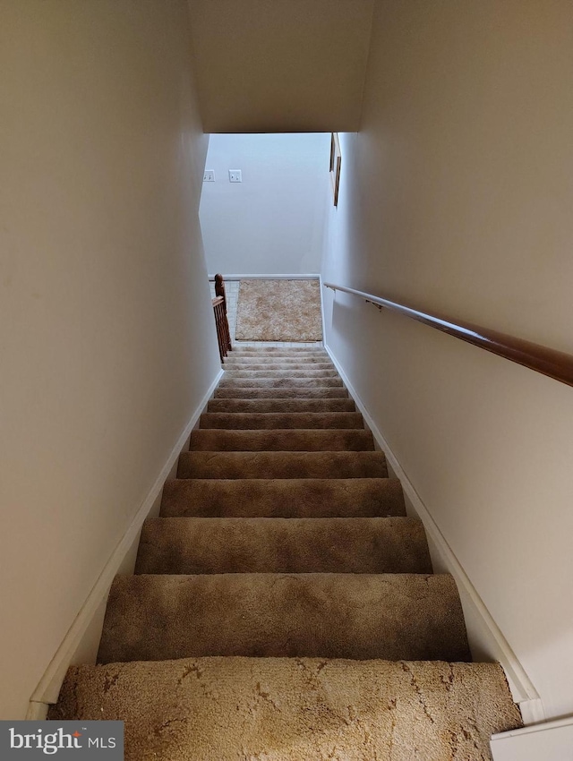 1412 Albert Dr, Bowie, MD 20721 - staircase with baseboards