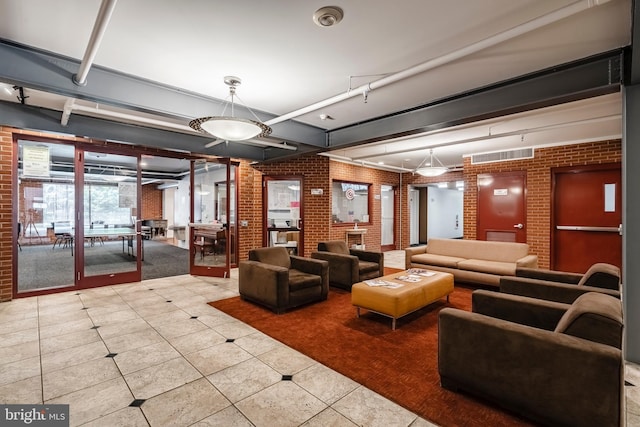 11 W 2nd St Unit 130, Bethlehem, PA 18015 - common area featuring brick wall