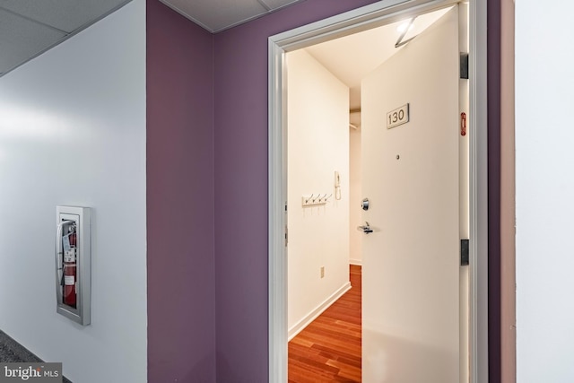 11 W 2nd St Unit 130, Bethlehem, PA 18015 - corridor with wood finished floors and baseboards