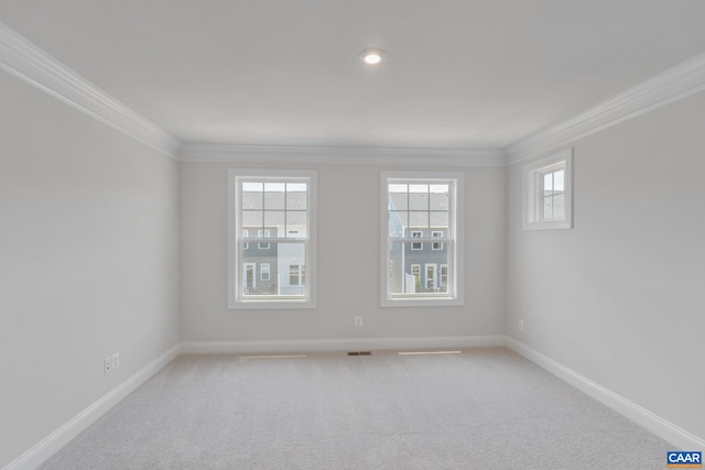 80A Park Ridge Dr, Crozet, VA 22932 - unfurnished room with ornamental molding, baseboards, and light carpet