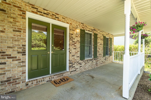 351 Point To Point Rd, Bel Air, MD 21015 - entrance to property with a porch and brick siding