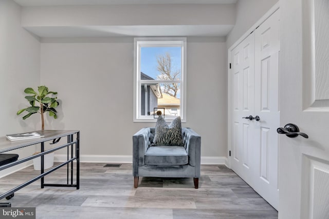 1121 48th Pl NE, Washington, DC 20019 - living area with wood finished floors and baseboards