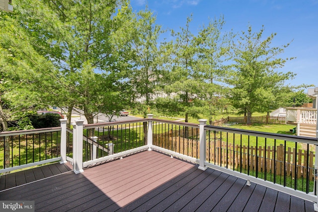 25487 Dabner Dr, Chantilly, VA 20152 - view of wooden terrace