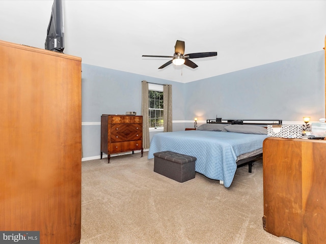 4024 Roop Rd, New Windsor, MD 21776 - carpeted bedroom with ceiling fan and baseboards