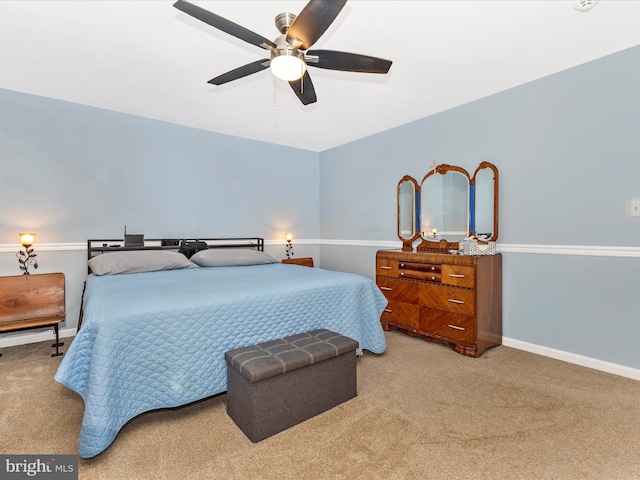 4024 Roop Rd, New Windsor, MD 21776 - carpeted bedroom with ceiling fan and baseboards