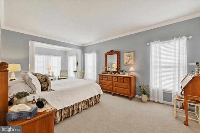 4503-J Dunton Ter, Perry Hall, MD 21128 - bedroom with carpet floors, crown molding, and baseboards