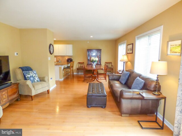 2543 Fairway Dr Unit 2543, York, PA 17402 - living area with light wood finished floors, recessed lighting, and baseboards