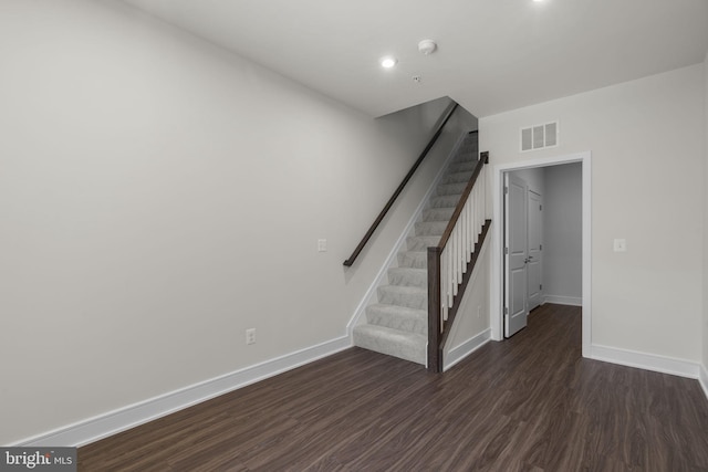 43294 Farringdon Sq, Broadlands, VA 20148 - staircase with baseboards, wood finished floors, and recessed lighting